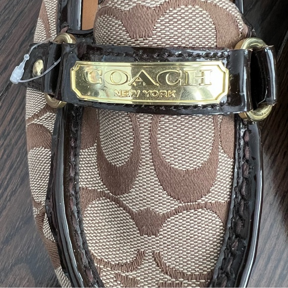 Nwot Coach felisha flat loafers signature jacquard - Picture 5 of 8